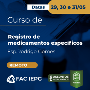 Curso de Registro de Medicamentos Específicos (Remoto)