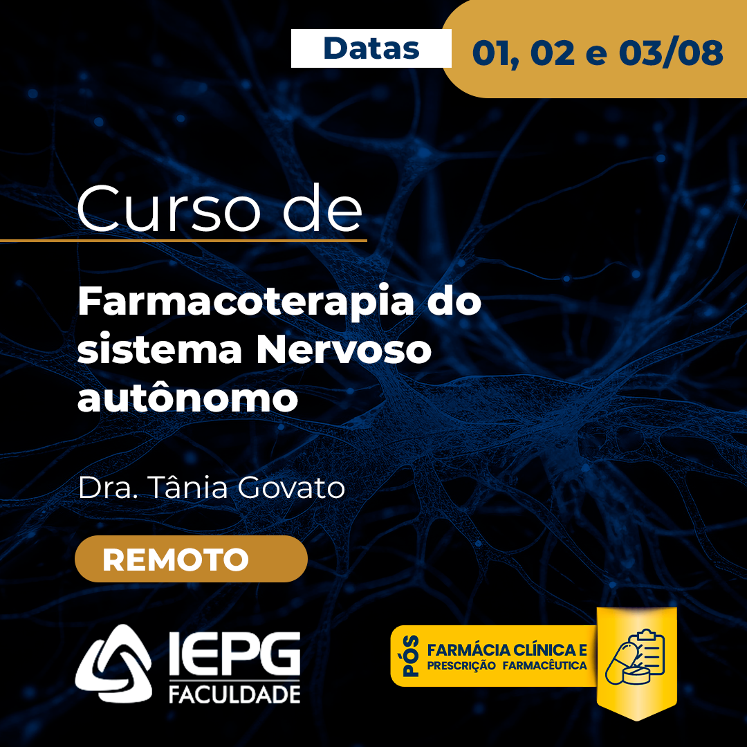 Curso de Farmacoterapia do sistema Nervoso autônomo (Remoto)