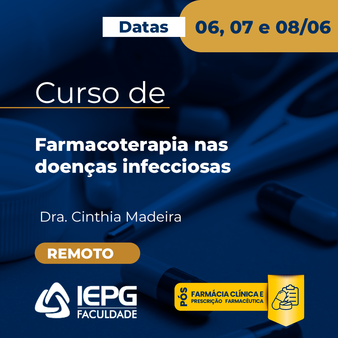 Curso de Farmacoterapia nas doenças infecciosas (Remoto)