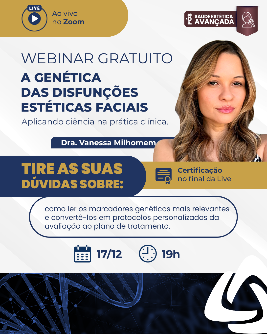 Webinar A Genética das disfunções estéticsa