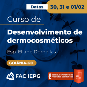 Curso de Desenvolvimento de dermocosméticos - Goiânia-GO