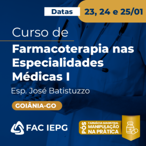 Curso de Farmacoterapia nas Especialidades Médicas I - Goiânia-GO