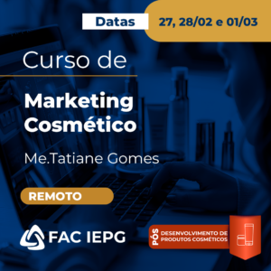 Curso de Marketing Cosmético - Remoto